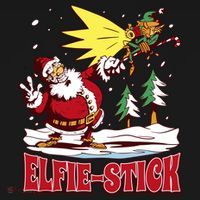 Santa Claus Selfie Funny Elf Christmas Tote Bag thumb 4