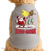 Santa Claus Selfie Funny Elf Christmas Doggie Tank thumb 0