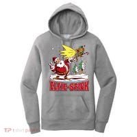 Santa Claus Selfie Funny Elf Christmas Women's Hoodie thumb 0