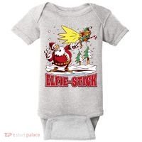 Santa Claus Selfie Funny Elf Christmas Baby Bodysuit thumb 0