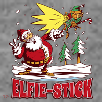 Santa Claus Selfie Funny Elf Christmas Toddler Hoodie thumb 2