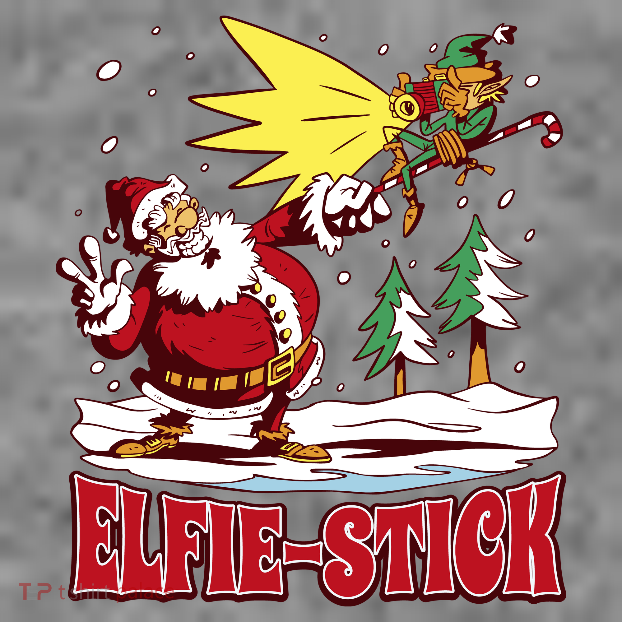 Santa Claus Selfie Funny Elf Christmas Toddler Hoodie