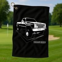Squarebody Classic Square Body Truck Funny Gift Golf Towel thumb 1