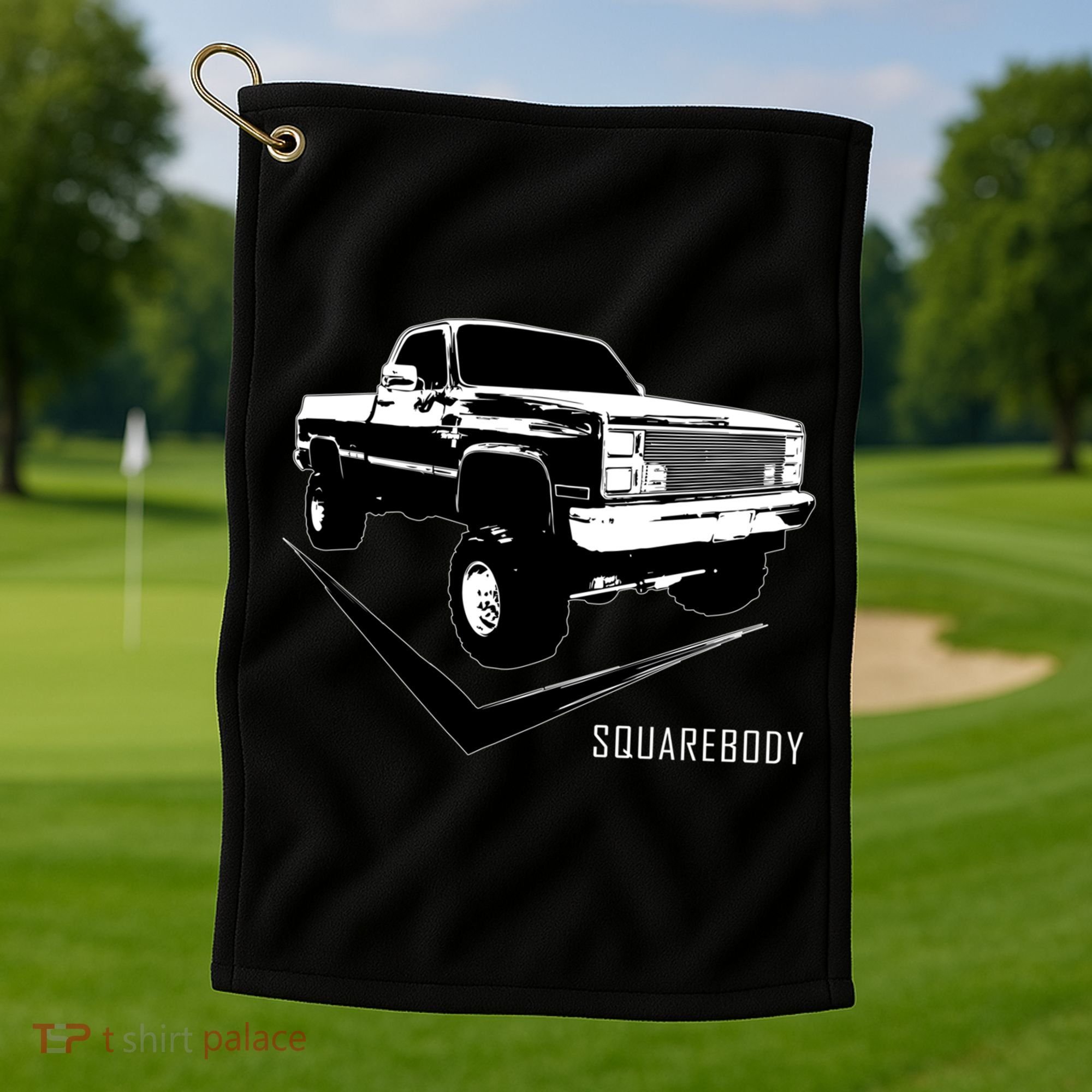 Squarebody Classic Square Body Truck Funny Gift Golf Towel