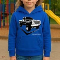 Squarebody Classic Square Body Truck Funny Gift Kids Hoodie thumb 3