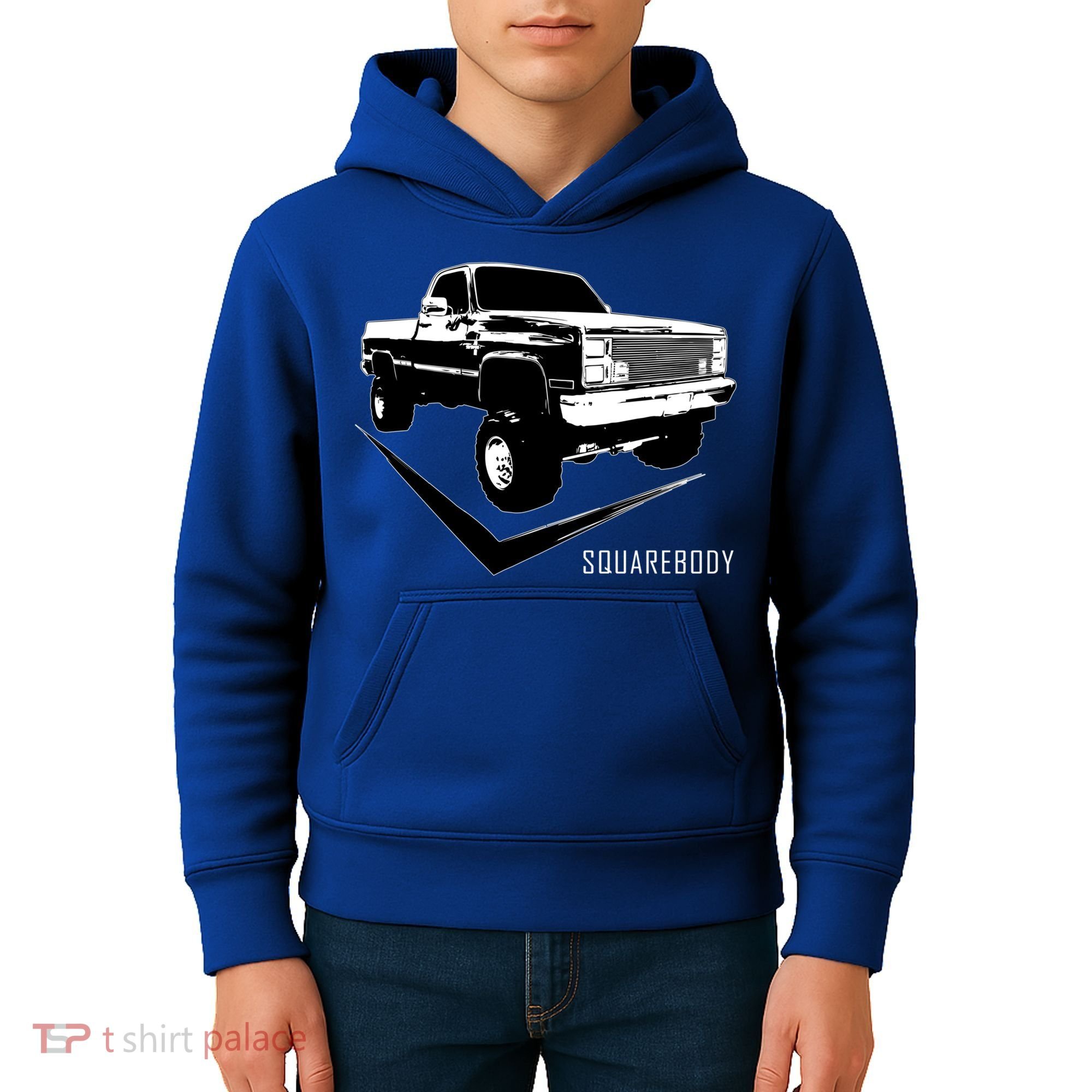 Squarebody Classic Square Body Truck Funny Gift Kids Hoodie
