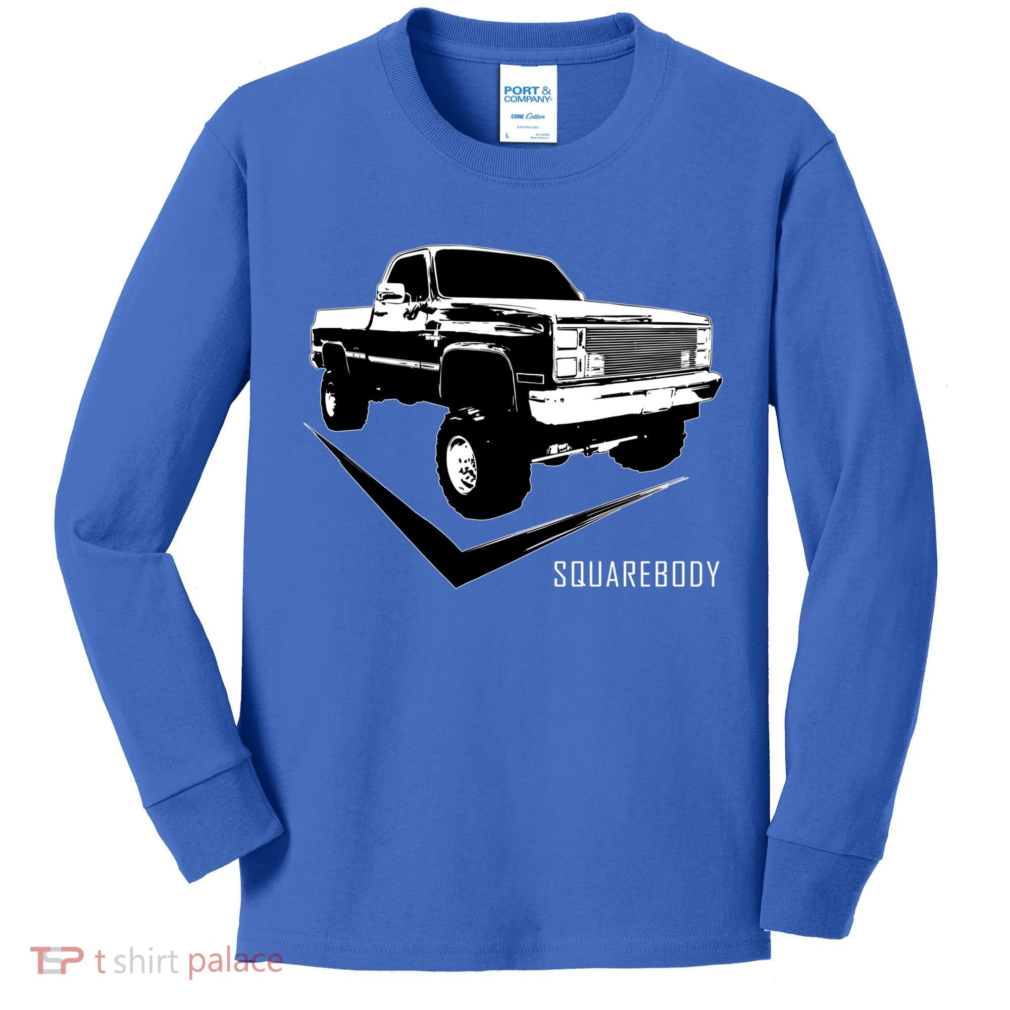 Squarebody Classic Square Body Truck Funny Gift Kids Long Sleeve Shirt