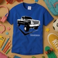 Squarebody Classic Square Body Truck Funny Gift Kids T-Shirt thumb 3