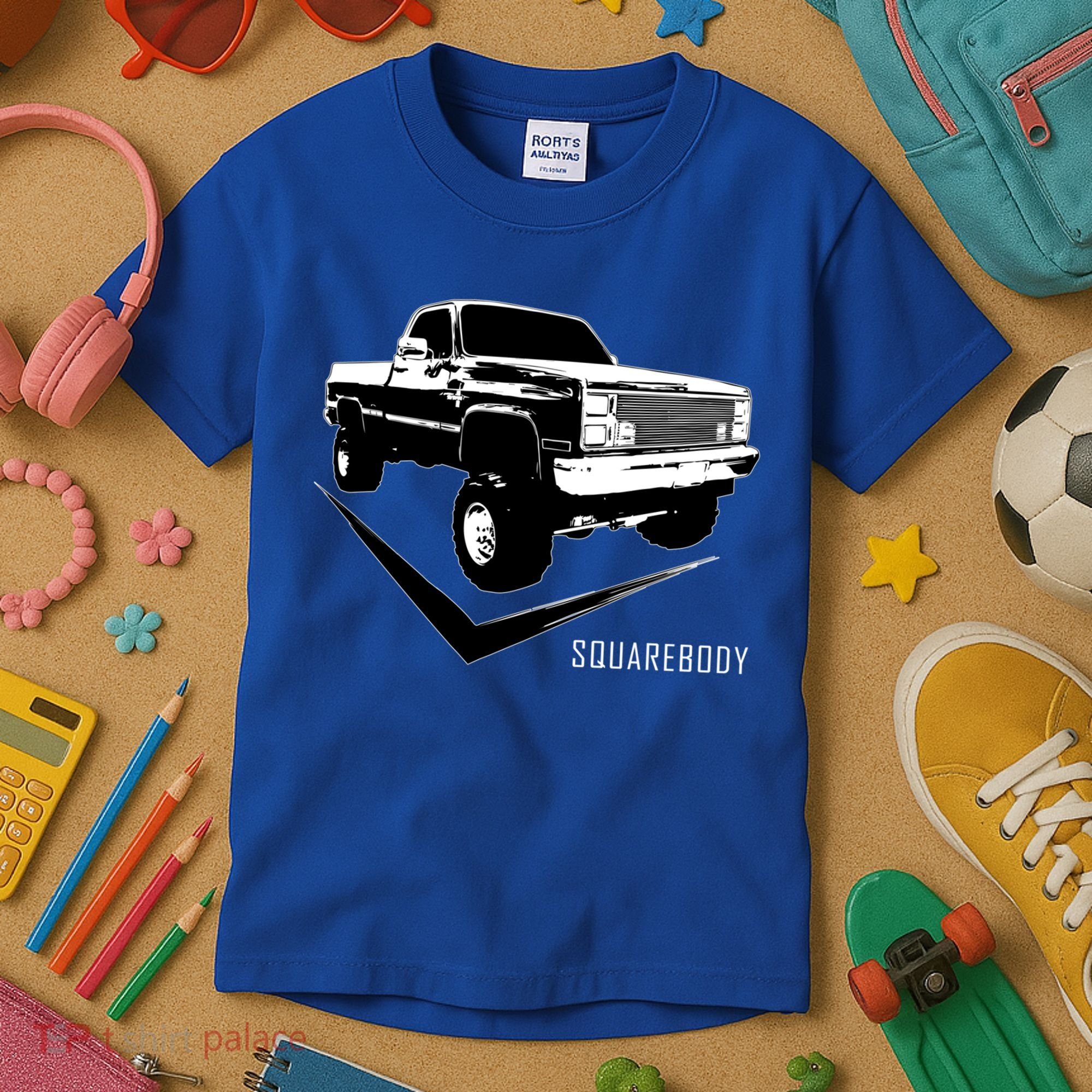 Squarebody Classic Square Body Truck Funny Gift Kids T-Shirt