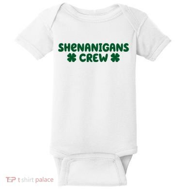 Shenanigans Crew St Patricks Day Baby Bodysuit