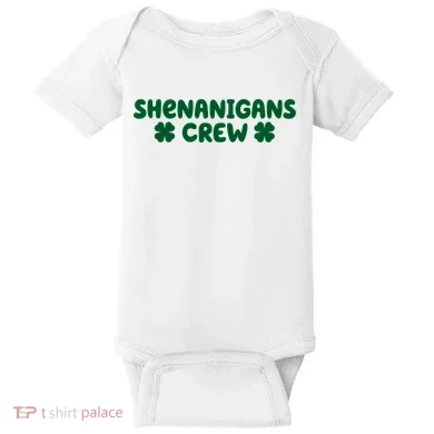 Shenanigans Crew St Patricks Day Baby Bodysuit