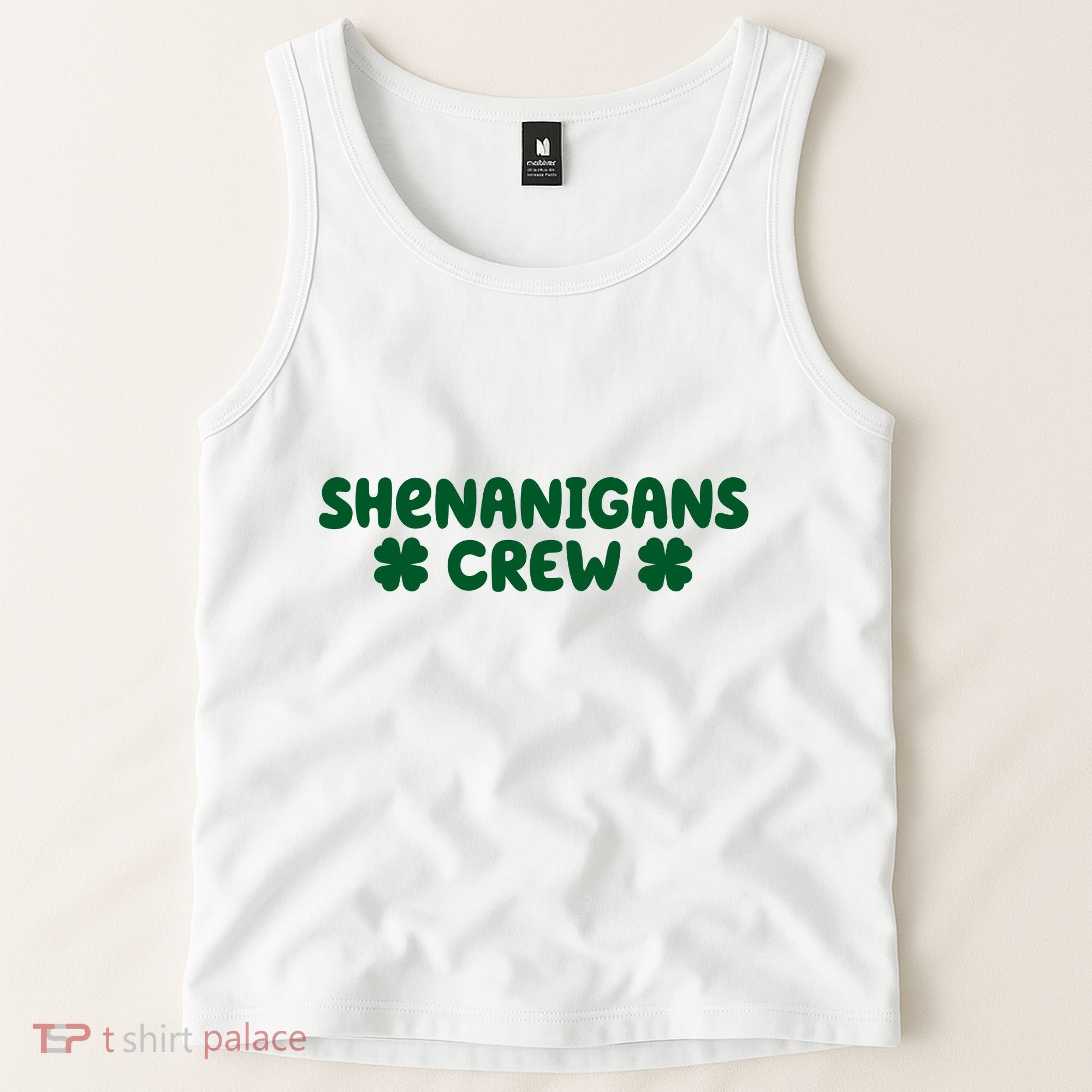 Shenanigans Crew St Patricks Day Tank Top