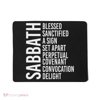 Sabbath Commandment Mousepad