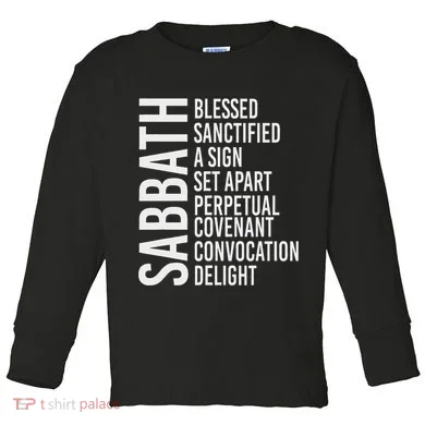 Sabbath Commandment Toddler Long Sleeve