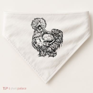 Silkie Chicken USA-Made Doggie Bandana