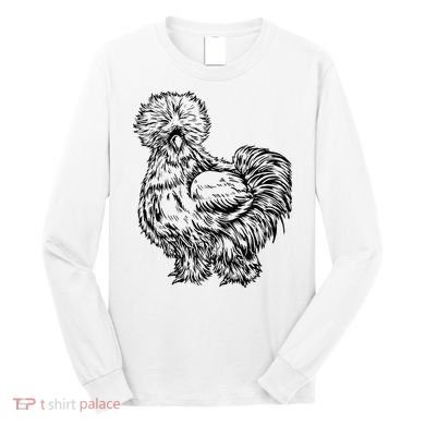 Silkie Chicken Long Sleeve Shirt