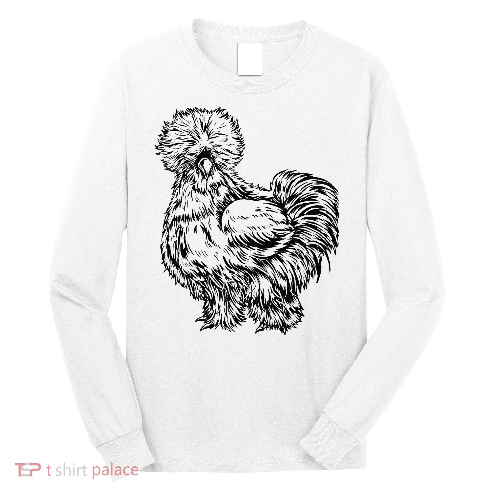 Silkie Chicken Long Sleeve Shirt