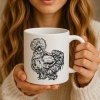 Silkie Chicken Coffee Mug thumb 3