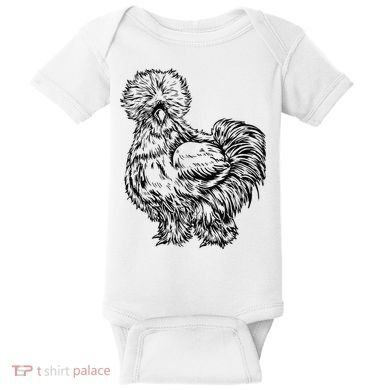 Silkie Chicken Baby Bodysuit