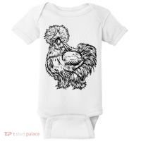 Silkie Chicken Baby Bodysuit thumb 0