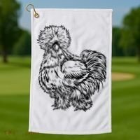 Silkie Chicken Golf Towel thumb 1