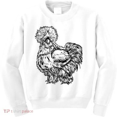 Silkie Chicken Kids Sweatshirt