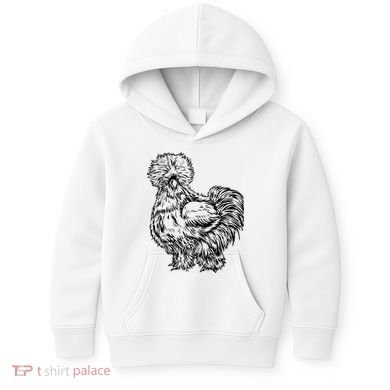 Silkie Chicken Kids Hoodie