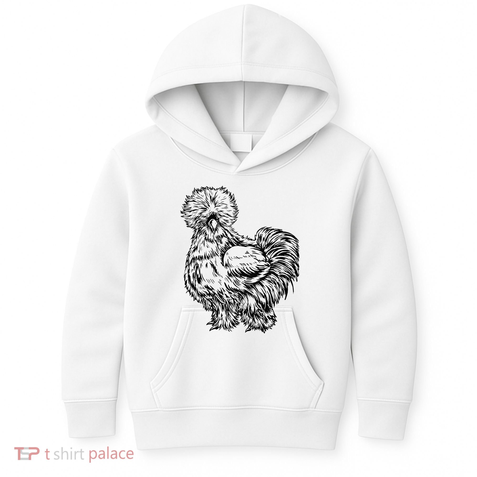 Silkie Chicken Kids Hoodie
