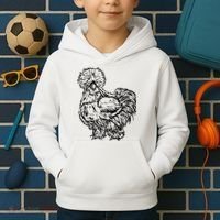 Silkie Chicken Kids Hoodie thumb 2