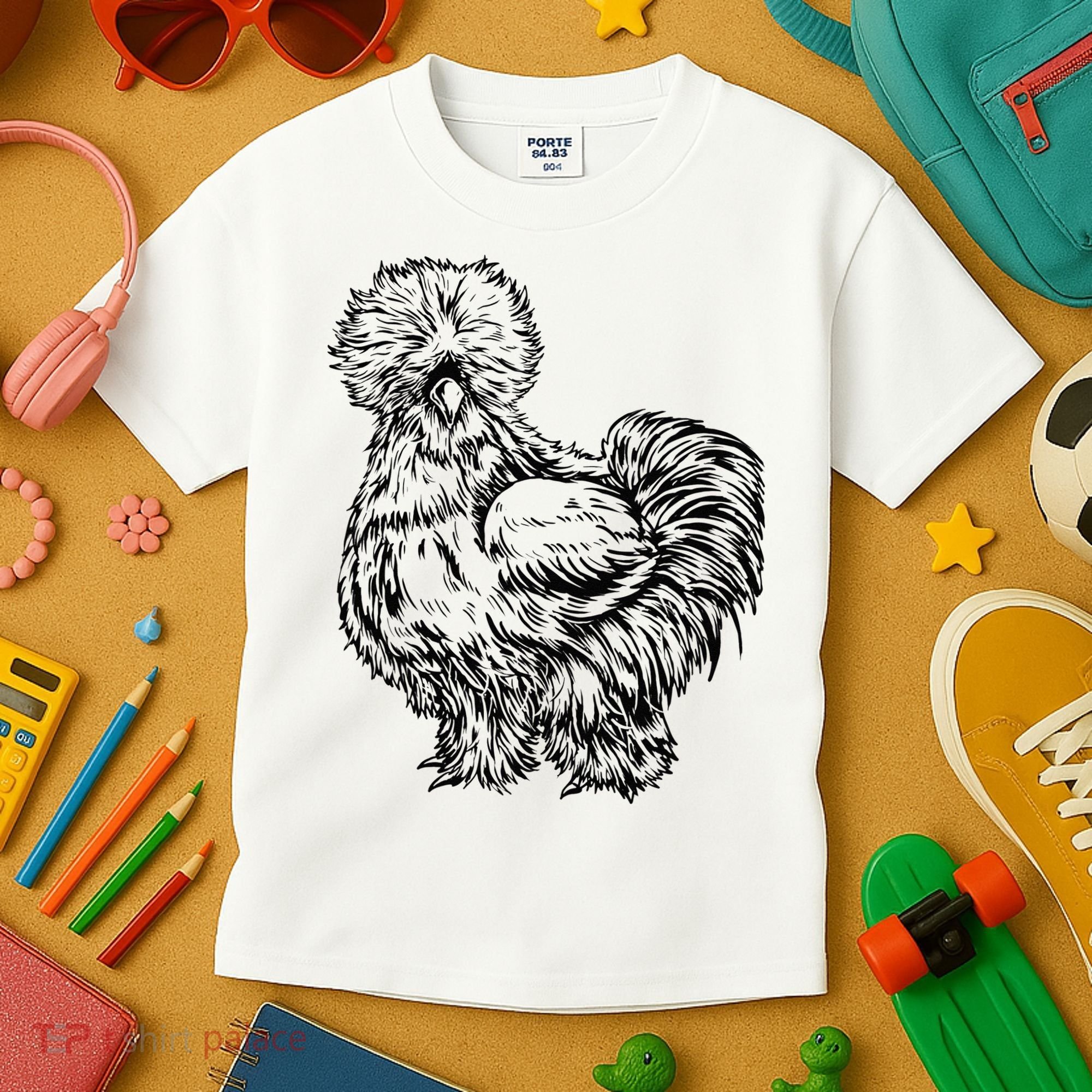 Silkie Chicken Kids T-Shirt