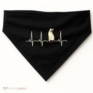 Siamese Cat Siamese Cat Heartbeat USA-Made Doggie Bandana