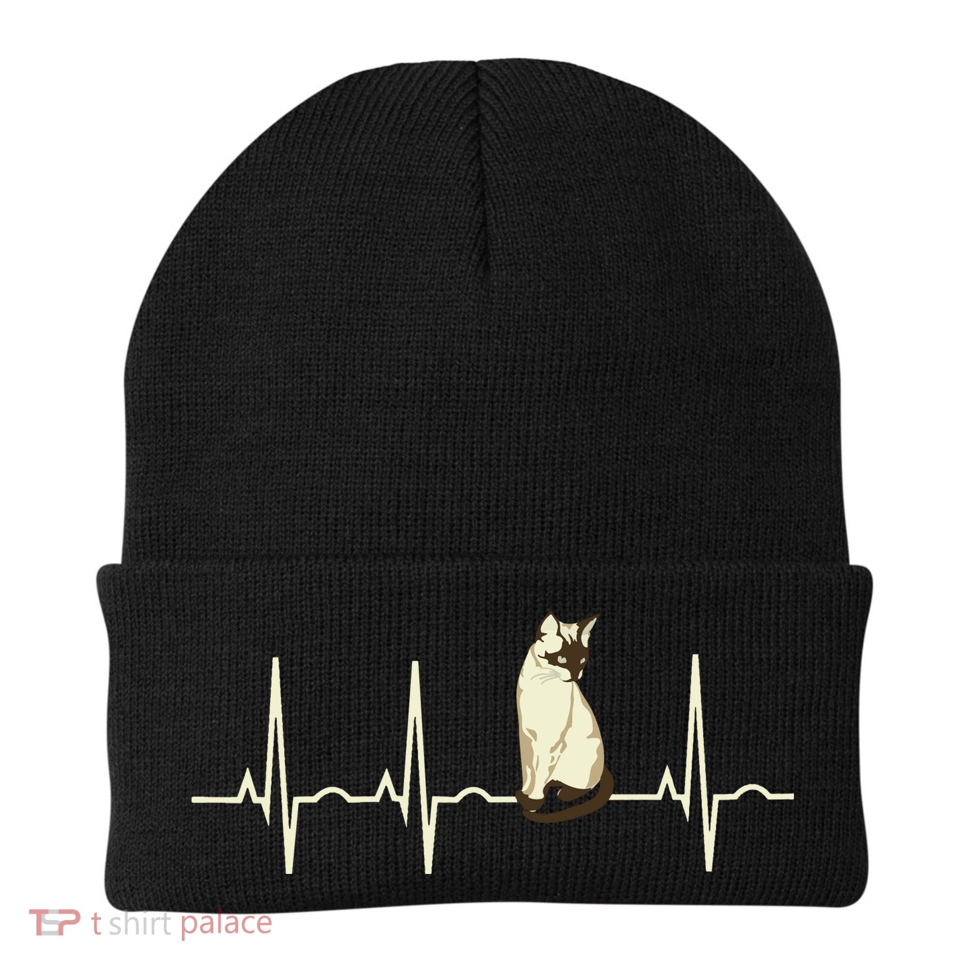 Siamese Cat Siamese Cat Heartbeat Beanie