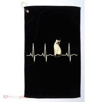 Siamese Cat Siamese Cat Heartbeat Golf Towel thumb 0