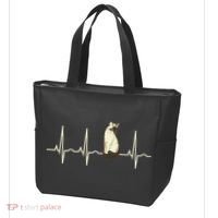 Siamese Cat Siamese Cat Heartbeat Tote Bag thumb 3
