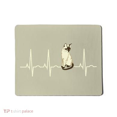 Siamese Cat Siamese Cat Heartbeat Mousepad