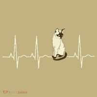 Siamese Cat Siamese Cat Heartbeat Mousepad thumb 1