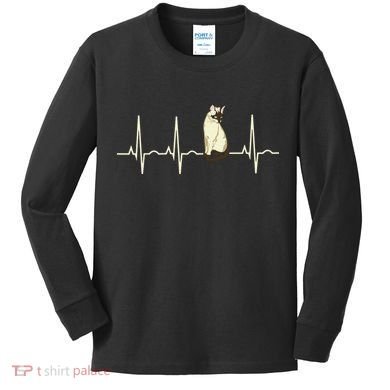 Siamese Cat Kids Long Sleeve Shirt