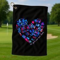 Self Care Self Love Gift Golf Towel thumb 1