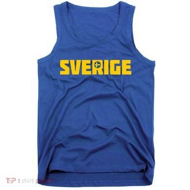 Sverige Cool Swedish Flag Sweden Great Gift Tank Top