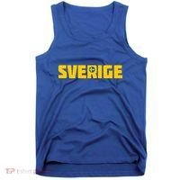 Sverige Cool Swedish Flag Sweden Great Gift Tank Top thumb 0