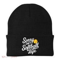 Sorry CanT Softball Bye Softball Mom Cute Gift Beanie thumb 0