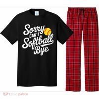Sorry CanT Softball Bye Softball Mom Cute Gift Pajama Set thumb 0