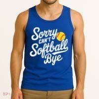 Sorry CanT Softball Bye Softball Mom Cute Gift Tank Top thumb 3