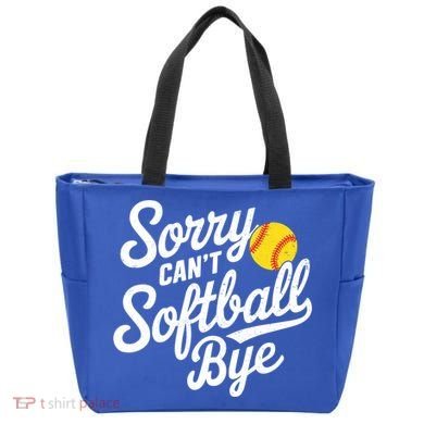 Sorry CanT Softball Bye Softball Mom Cute Gift Tote Bag
