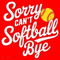 Sorry CanT Softball Bye Softball Mom Cute Gift Santa Hat thumb 1