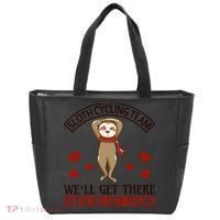 Sloth Cycling Team We'll Get There When We Get There Tote Bag thumb 0