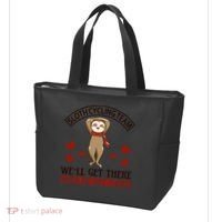 Sloth Cycling Team We'll Get There When We Get There Tote Bag thumb 3