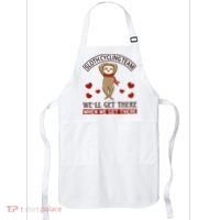 Sloth Cycling Team We'll Get There When We Get There Apron thumb 0