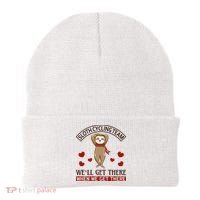 Sloth Cycling Team We'll Get There When We Get There Beanie thumb 0
