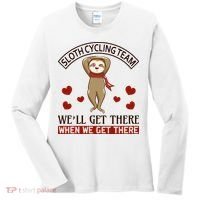 Sloth Cycling Team We'll Get There When We Get There Women's Long Sleeve Shirt thumb 0